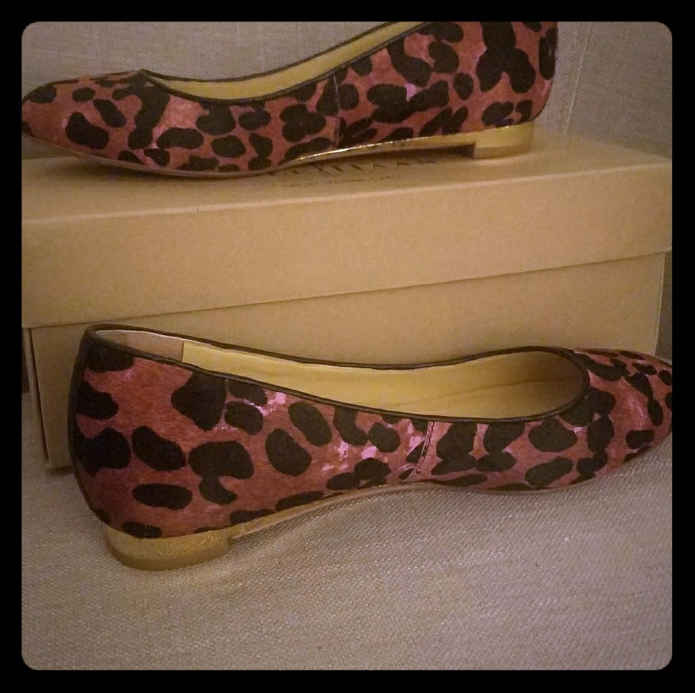 Authentic New Fuschia Leopard Flats